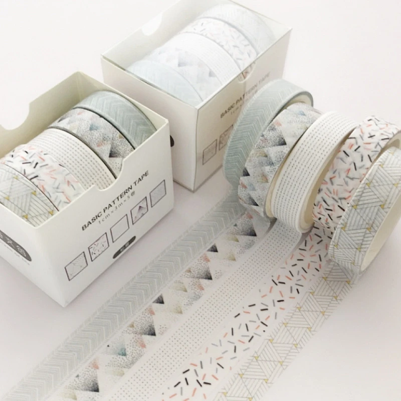 5 шт./компл. лоза журнал лента Washi Скрапбукинг клейкая для поделок Стикеры