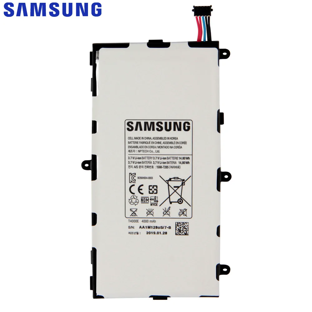 Оригинальный сменный аккумулятор SAMSUNG T4000E T4000C T4000U для Samsung GALAXY Tab3 7 0 T210 T211 T217A T2105 4000