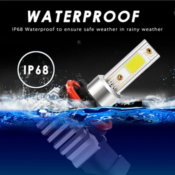 

60W LED Fog Light Parts Replacement Set Car White Super Bright Headlight
