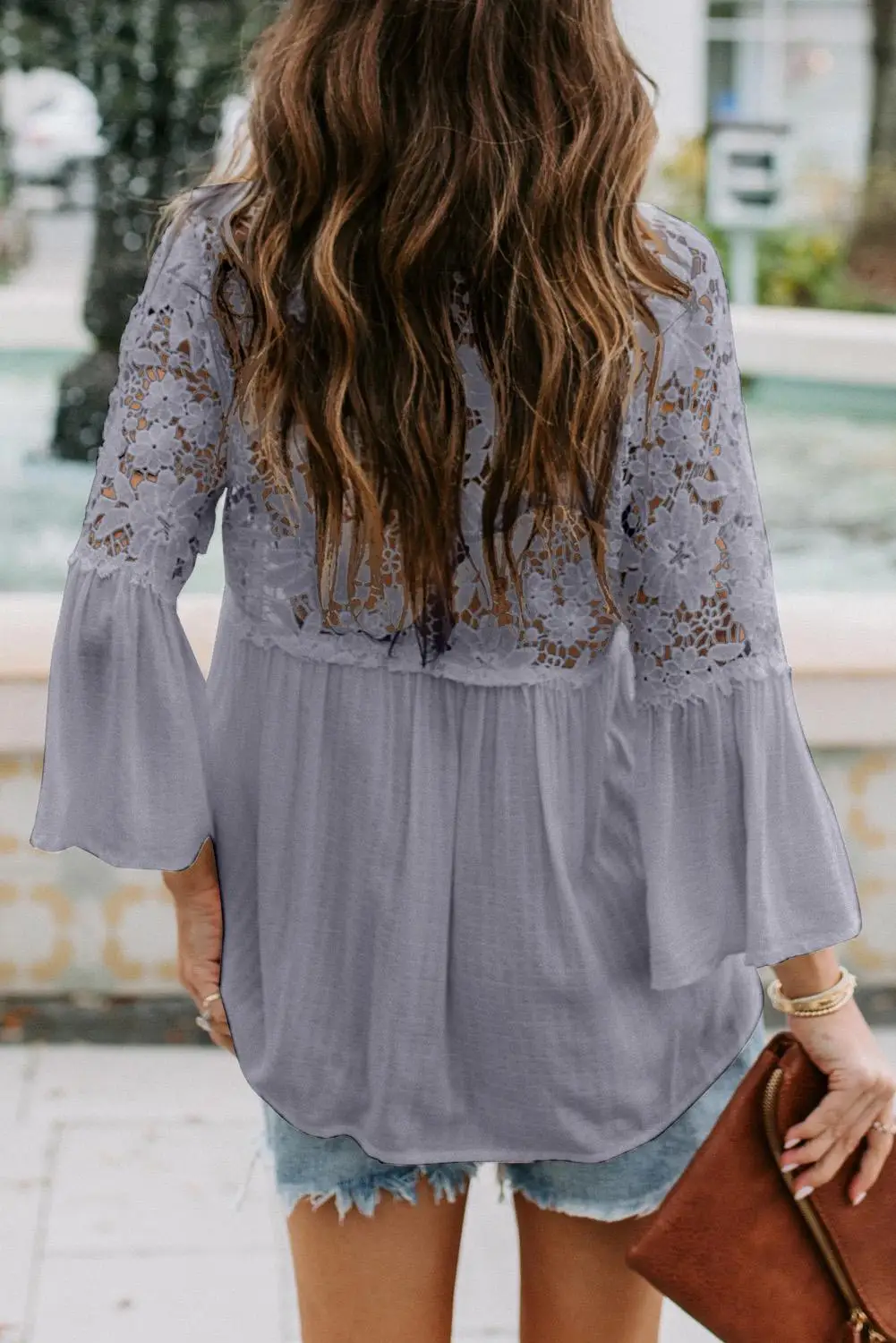 Lace Patchwork Blouse Tops|Blouse 