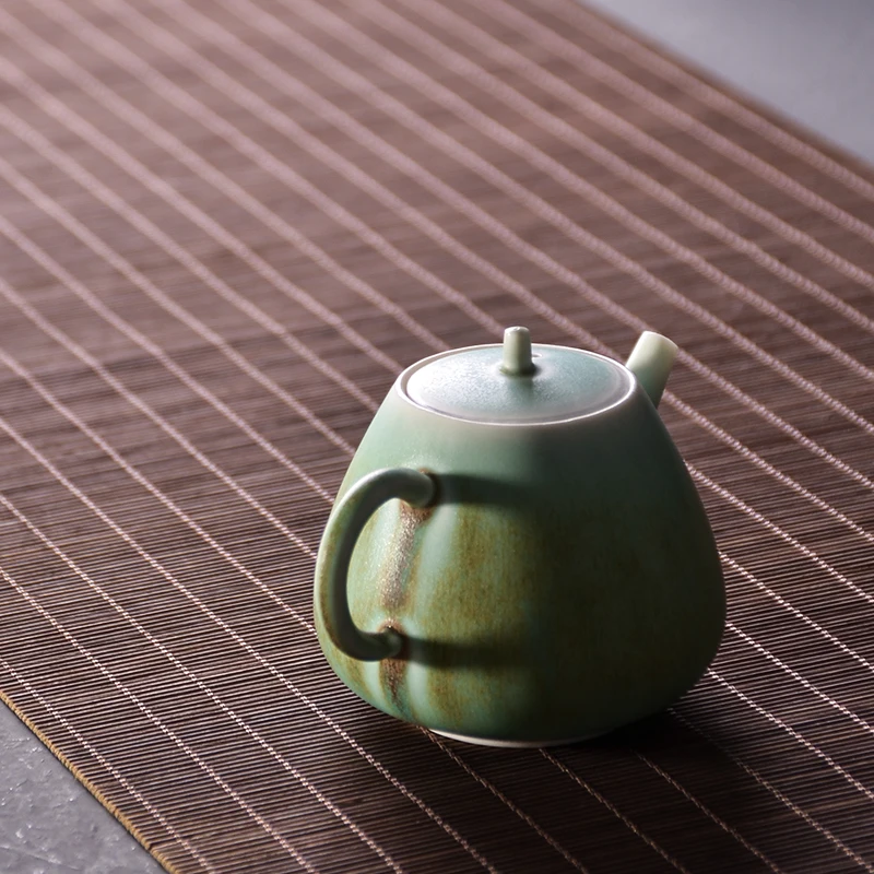 LUWU зеленые керамические китайские чайники кунг-фу Чайник Посуда для напитков 180 мл