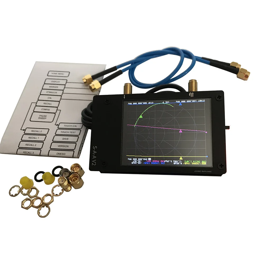 2 8-дюймовый анализатор сети nanov2 3G с чехлом VHF UHF | Электроника