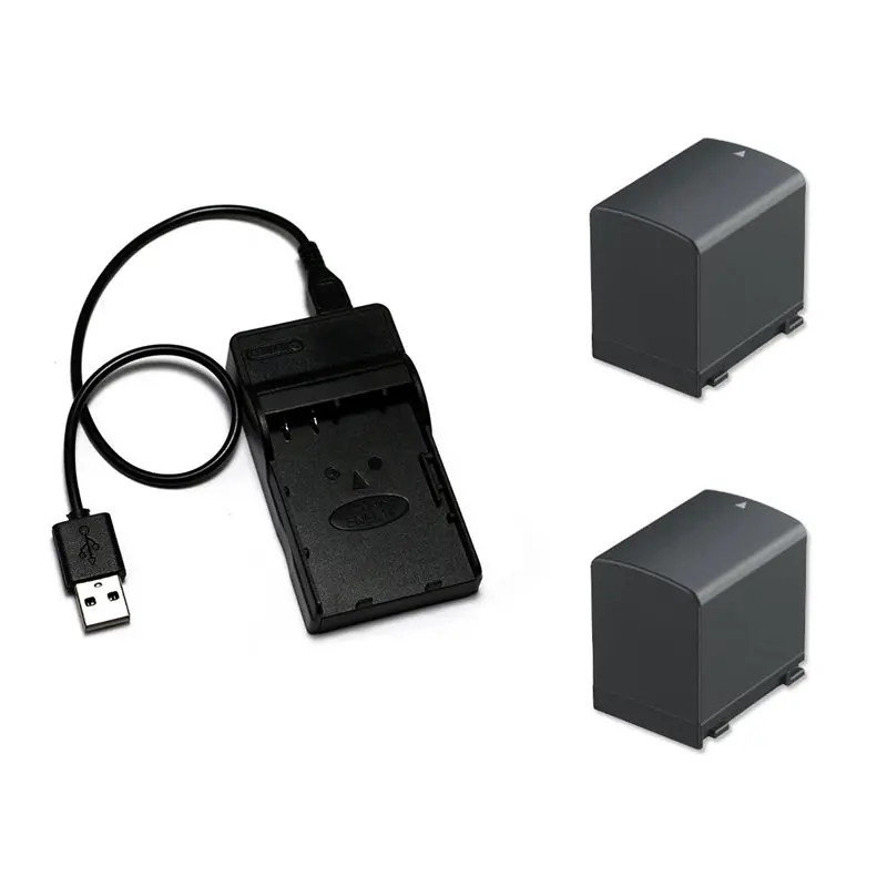 Синий BP-819, BP819, BP827 BP-807 BP-808 BP808 BP-809 Батарея+ USB Зарядное устройство для Canon LEGRIA HF M31 HF M32 HF M36 HF S10 HF S21 iVIS HF10 - Цвет: Синий