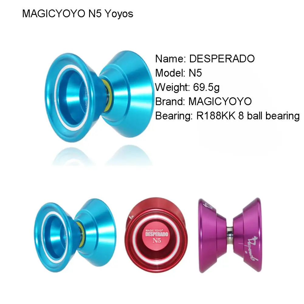 Волшебная игрушка YOYO N5 DESPERADO из алюминиевого сплава 8 шариковых подшипников с