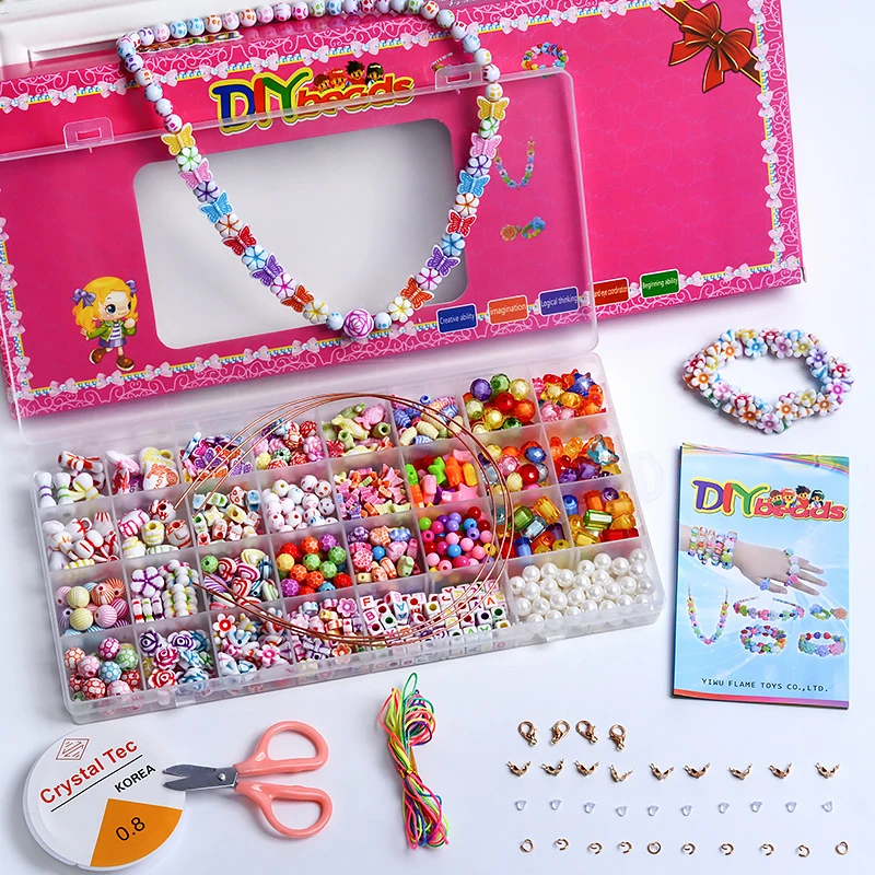 Unlock Your Creativity: Clay Beads Bracelet Making Kit for Bracelet Girls