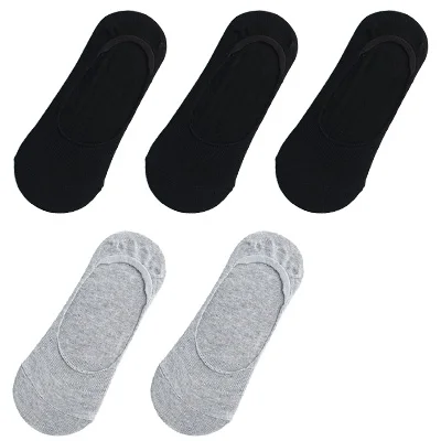 10 pieces = 5 pairs Women Cotton Invisible No show Socks non-slip Summer Solid Color Short Socks Fashion Ankle Thin Slipper Sock trouser socks