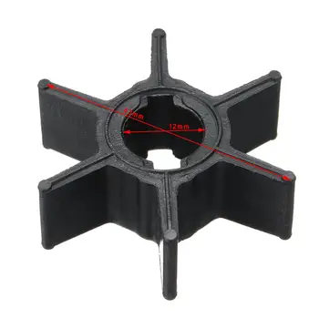 

Outboard Motor Replacement 47-952892 Water Pump Impeller for Mercury 2.2-3.3HP 6 Blades Rubber Black Accessories Diameter 43mm