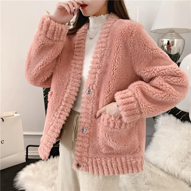 

2019 Single Breasted Sweater Cardigan New Autumn Winter Vintage Elegant Women Coats Fashion Coat Women Slim Casual Jackets