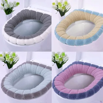 

Washable Bathroom Toilet Seat Closestool Washable Soft Warmer Mat Cover Cushion Cover Universal Warm Soft Toilet Seat Cover Mat
