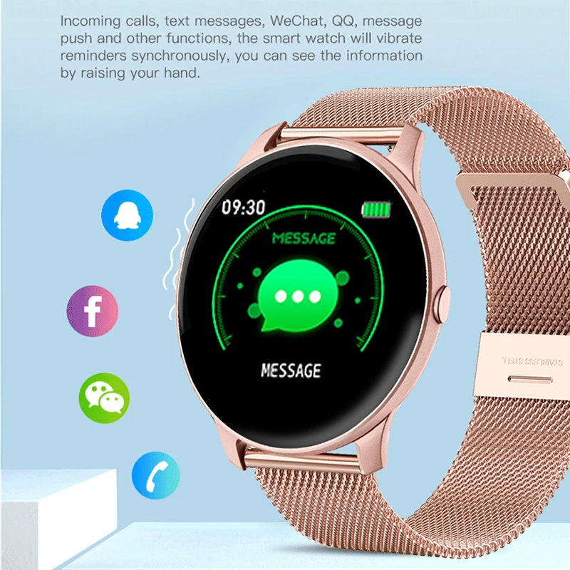 LIGE 2020 New Smart Watch Women Men Heart Rate Blood Pressure Information Remind Sport Multifunctional Waterproof Smartwatch+Box