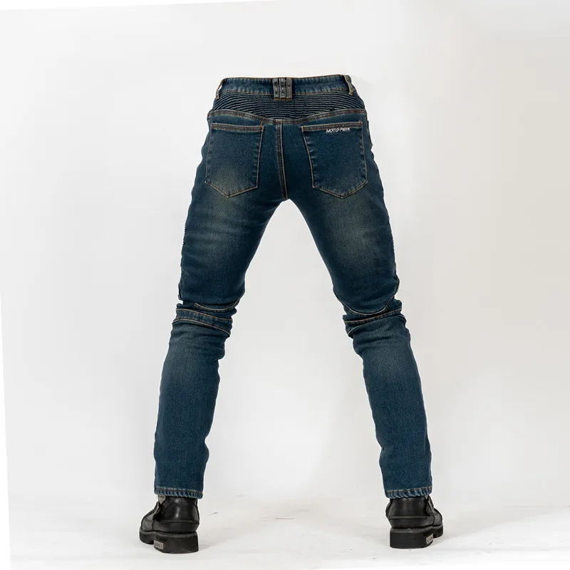 Новые зимние мотоциклетные джинсы для езды кевларовая одежда плюс бархатные Мужские антиосенние мотоциклетные брюки с защитой для зимы