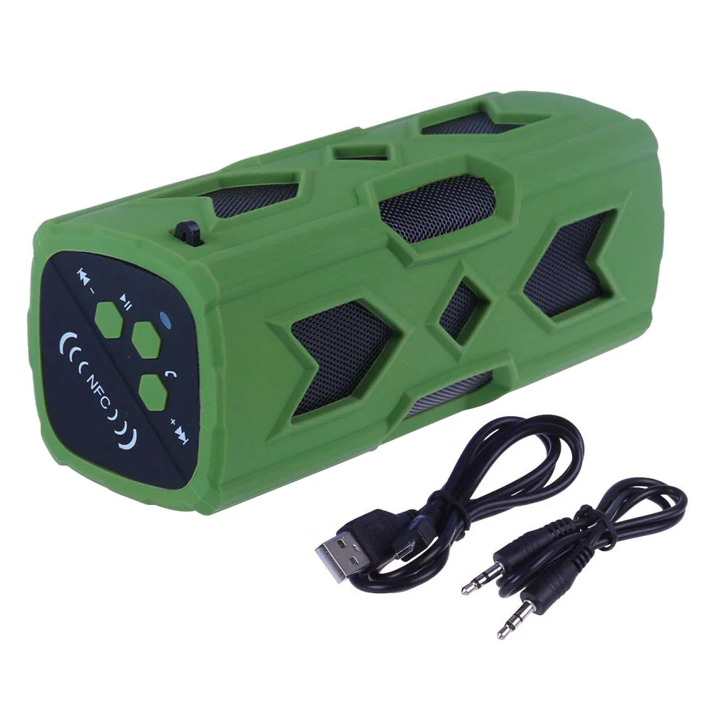 Portable Shockproof Power Bank Outdoor NFC Indoor USB Dustproof Wireless Surround Effect Aux Bluetooth Speaker Waterproof