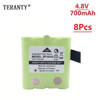 

8pcs/lot 4.8V 700MAH NI-MH rechargeable Battery Pack For Uniden BP-38 BP-40 BT-1013 BT-537 GMR FRS 2Way Radio battery