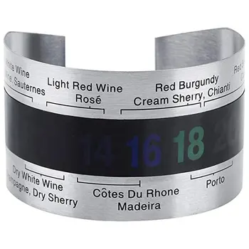 

Red Wine Thermometer Color Changing Thermometer Sticker LCD Color Changing Temperature Sticker for Wine