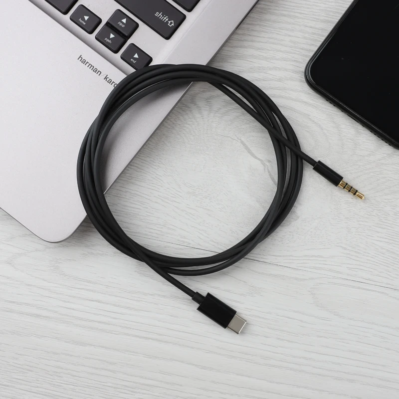 1 метр 3 5 мм AUX аудио музыкальный кабель автомобильный шнур для USB C телефонов и