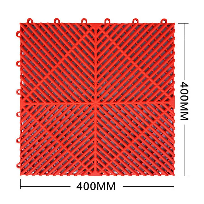 Коврик для гаражного пола 40x40x1 8 см пластиковый сращивающийся коврик 4S салона