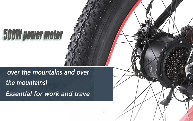 Electric Snow Scooter Adults Two Wheels Electric Bicycles Fat Tires Smart Folding Off Road Electric Bike (15)