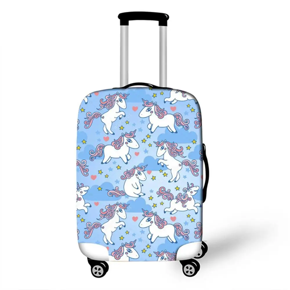 JULY'S SONG Unicorn багажный Защитный чехол для 18-32 дюймов чемодан тележка мультфильм эластичный багажный чехол Аксессуары для путешествий - Цвет: 15