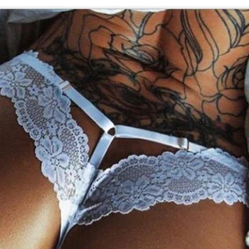 

Tangas Women Sexy Erotic Seamless Lace Ladies Underwear Low Waist Open Back Plus Size Ropa Interior Femenina Sexy Panties P5167