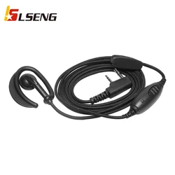 Baofeng Retevis – casque walkie talkie souple, crochet d'oreille, oreillette, émetteur récepteur, élégant et confortable avec Microphone PTT pour Baofeng Retevis 