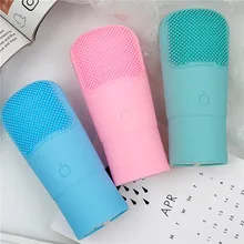 Водонепроницаемые электрические щетки для чистки лица, силиконовые очищающие инструменты, Вибрационный глубокий очиститель, Массажная машина для мытья лица