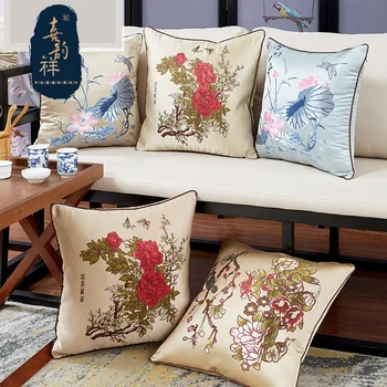 

Chinoiserie cushion decoration cushion cover pillows for living room car practical cushion cover throw pillow for couch