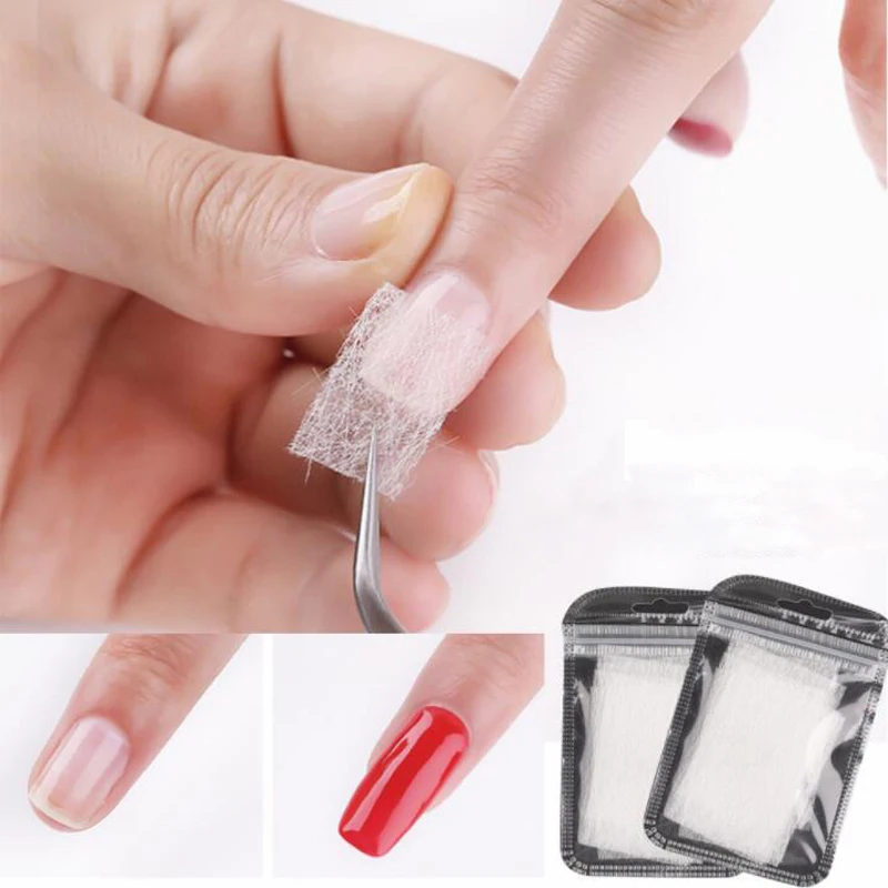 10/20pcs Fiberglass For Nail Extension Non-woven Silks Form Wrap Building UV Gel Acrylic Tips DIY Manicure Set Accessories | Красота и
