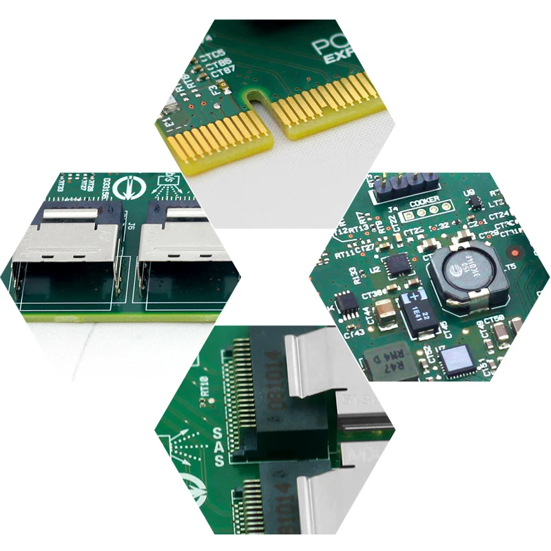 Карта контроллера LSI SAS 9217 8i 8 портовая HBA jino SFF8087 Mini HD 6 ГБ PCI E 3 0 X8|Платы расширения| |