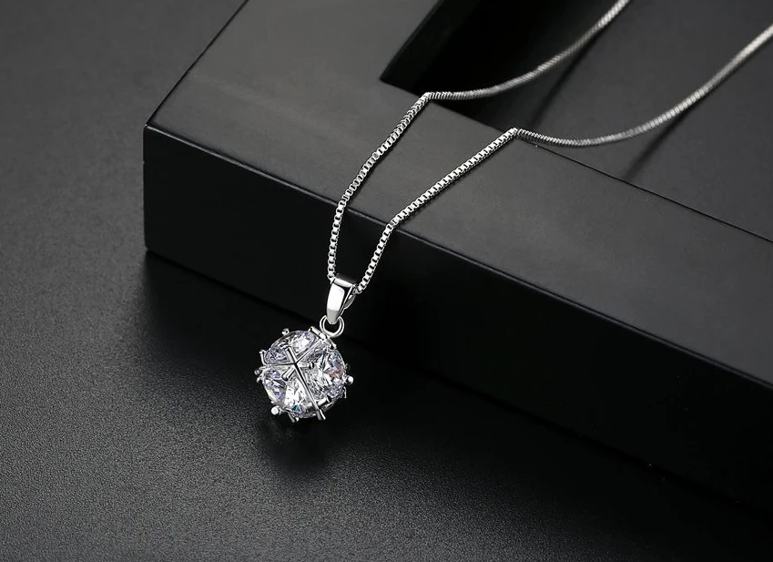 天米白球项链 7