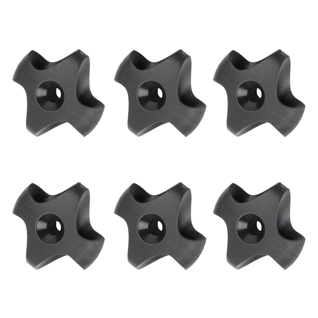 6pcs Nylon Kayak Tie Down Bungee Deck Line Guide Fitting Anchor Accessory
