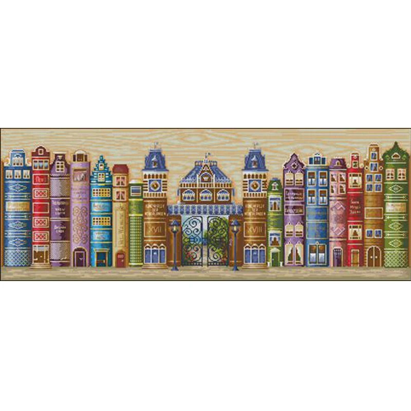 Высококачественный милый Набор для вышивки крестиком книга World Kingdom книги чтения