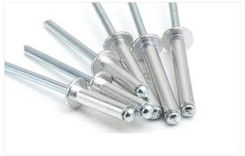 

DIN EN ISO 15977 2000pcs 3.2mm 1/4 Inch Aluminum /Steel Blind Rivet Round head pop rivet open type Aluminum rivetblind rivet