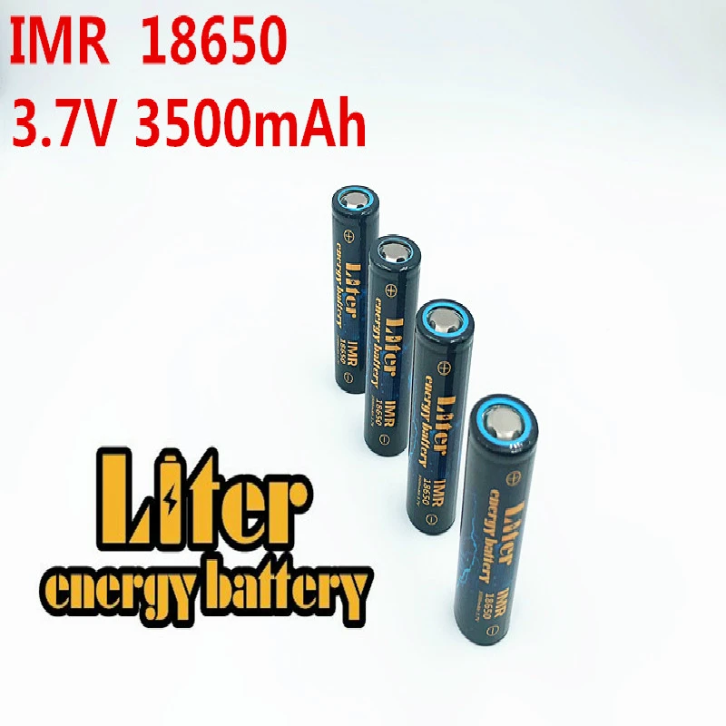 Liter energy battery IMR18650 3 шт. 3500 мАч 7 В 4 8a 18650 аккумуляторная батарея с ядром батареи для