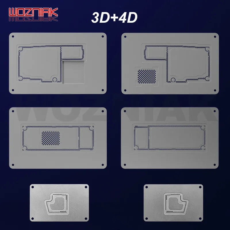 MECHANIC 3D 4D 11 PRO For iPhone 11/11 Pro/11 Pro Max 4D BGA Reballing Stencil Kit Motherboard Middle Layer Planting Tin