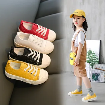 

Kids Shoes for Big Girls Color Canvas Anti Slippery Bottom Leisure Children New Fall Shoes for Big Boys Toddler Sneakers Trainer