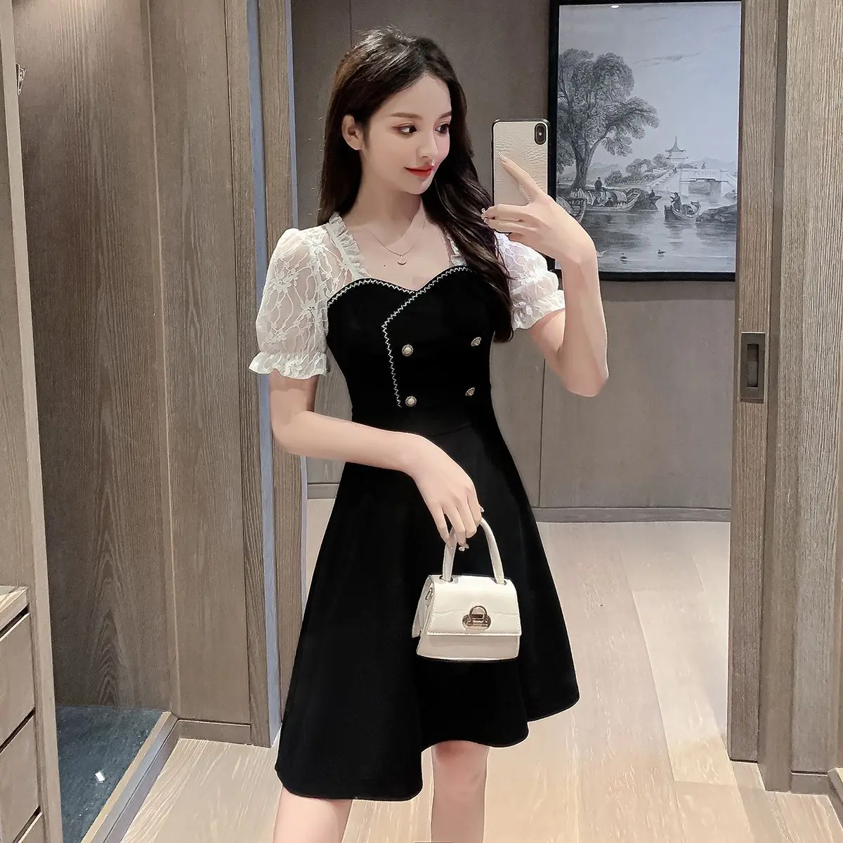 Coigarsam Fashion Patchwork Women One 