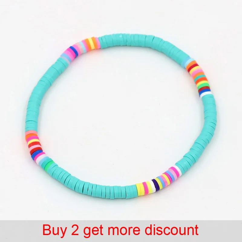 Combination Color Polymer Clay Wrist Jewelry Boho Bracelet - Image 2