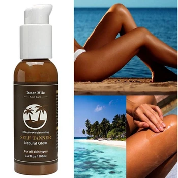 

Suntan Cream Color Stay Bronze Self Sun Tan Tanning Enhance Day Tanning Cream Natural Bronzer Sunscreen Tanner Lotion Hot Sale