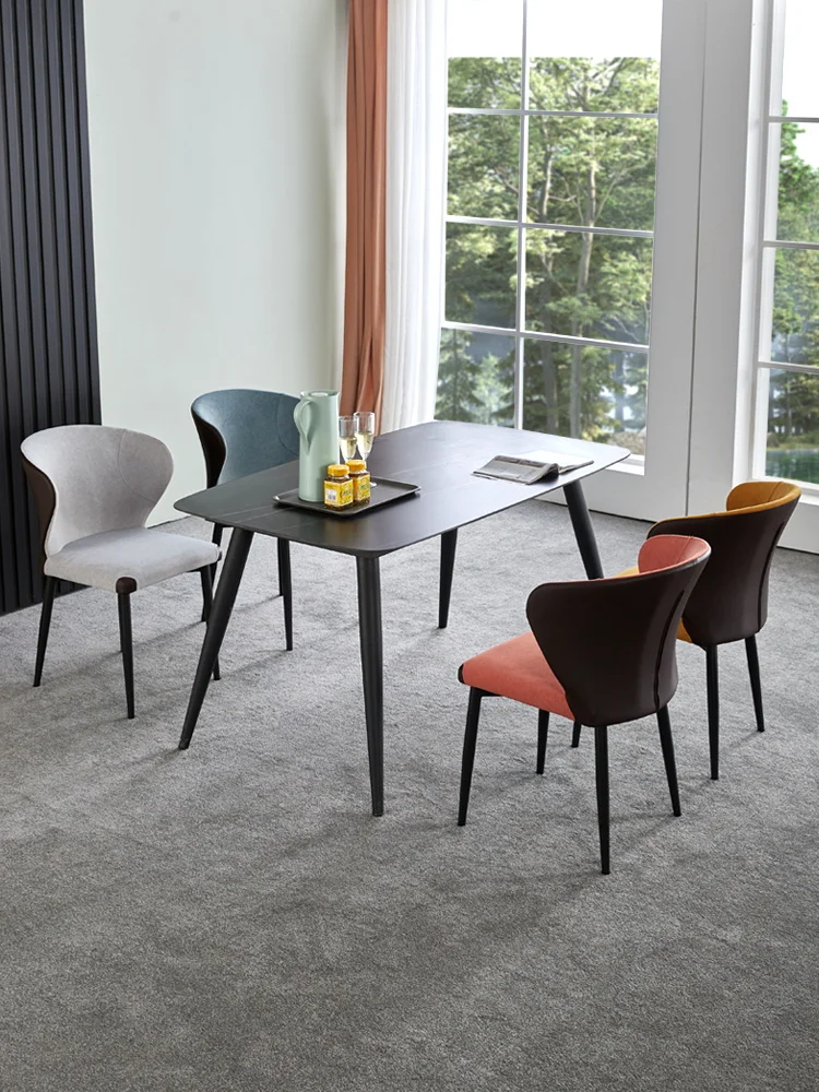 Dining Chair Nordic Fabric Make Up Hotel Dining Chairs 4 Colors Desk Chair Chaises Salle Manger кресло для отдыха