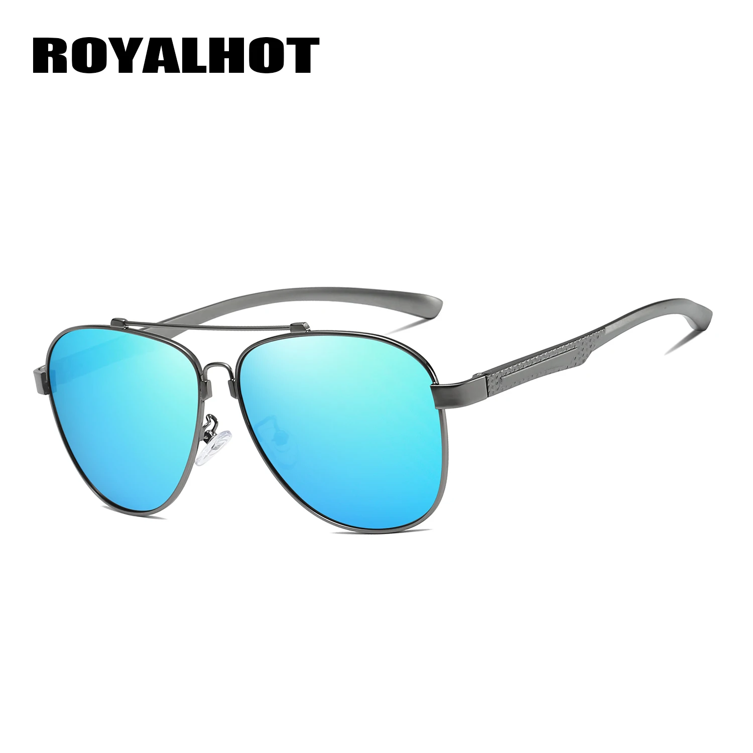 RoyalHot, мужские, женские, поляризационные, алой, Овальные, Ретро стиль, оправа, солнцезащитные очки, для вождения, солнцезащитные очки, оттенки, Oculos masculino, мужские, 900171 - Цвет линз: grey blue