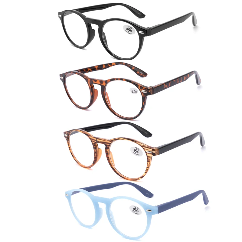 Eso Vision Women's Reading Glasses Fashion Designer Round Lady Readers Eyeglasses Frame 1.0 1.5 2.0 2.5 3.0 3.5 reading glasses