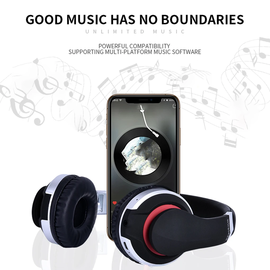 Brand New Wireless Headphones Bluetooth Headset Foldable Stereo Gaming Earphones With Microphone For Mobile Phone