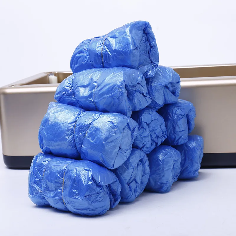 Disposable T Buckle Shoe Cover for Automatic Dispense Machine Home Office PE Dustproof and Waterproof Boot
