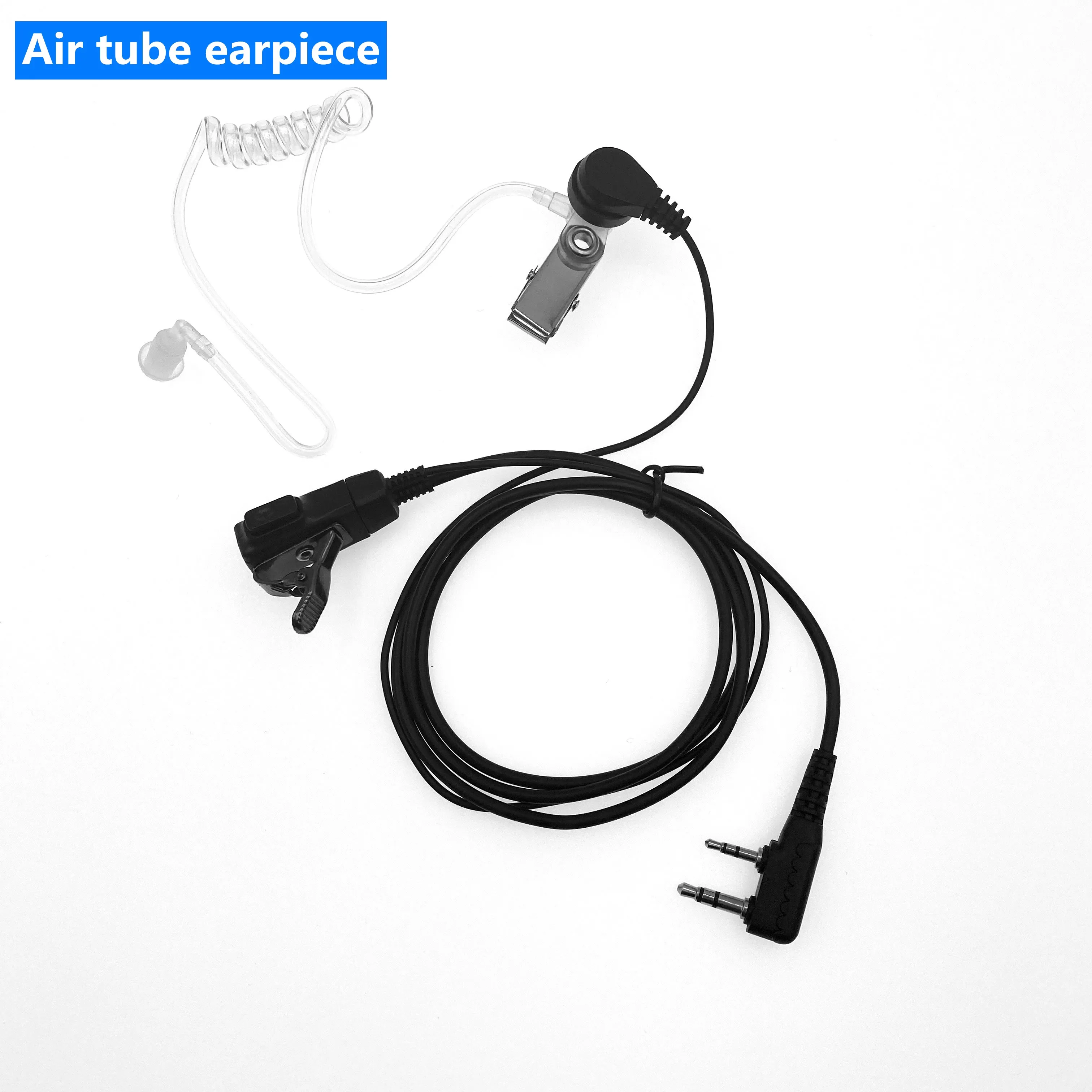 2pc/lot Walkie Talkie Earphone Air Acoustic Tube Earpiece Baofeng Radio 2 Pin PTT Transparent Headset Microphone K Port UV-5R