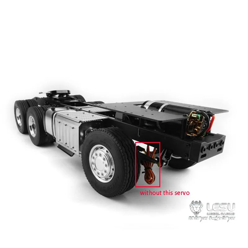1/14 RC LESU 6X4 Benz 3363 Металлическое шасси для трактора TAMIYA 56352