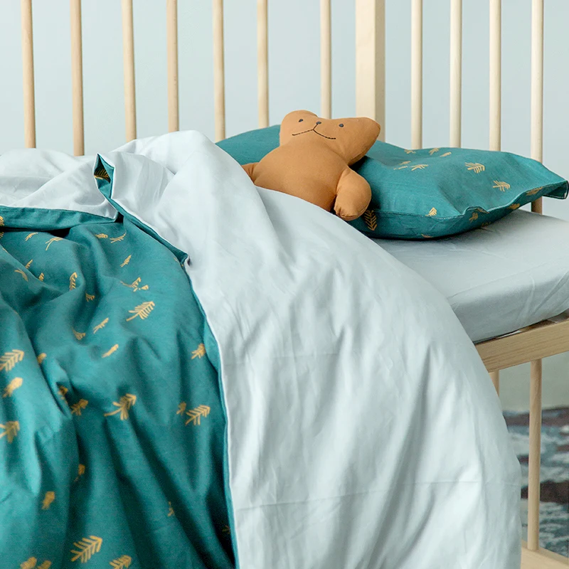 3pcs A Set Crib Bedding Set Newborn Cotton Bedding Set Quilt Cover Pillowcase Fitted Bed Sheet For 120x60 130x70cm Bed (4)