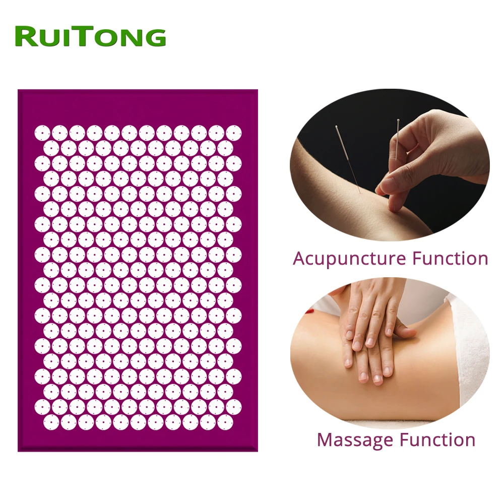 

Drop Shipping Shakti Mat Acupuncture Massage Cushion for Back Pain Relieving Body Massager Mat Massage & Relaxation RuiTong