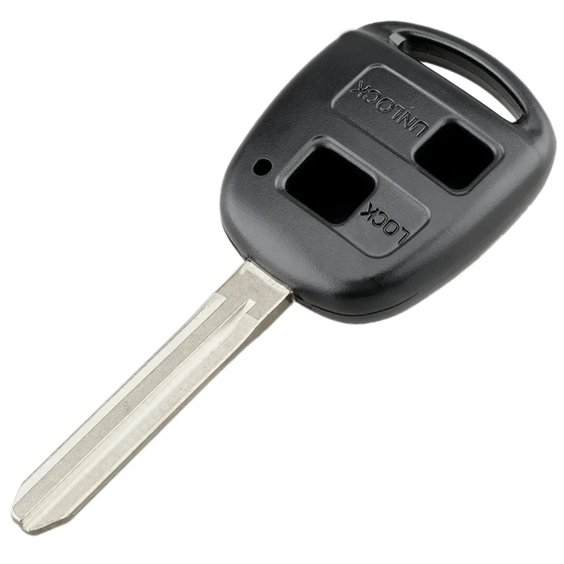 Enhanced Car Key Case with 2 Buttons and TOY43 Blade Plus Micro Switches