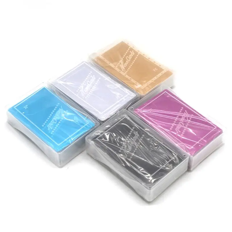 Blank Engraved DIY Metal Smooth Business Visiting Name Cards 100Pcs Aluminium Alloy Business Card Display business cards