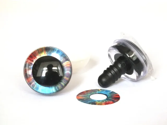 20pcs 12/14/16/18/20/25 mm 3D glitter eyes safety Puppet Toy Plush Toy Color Doll Eyes for amigurumi crochet stuffed animal 4